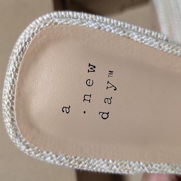 A New Day Lyta Raffia Ruffle Sandal In Beige Size Woman's 7.5 - Picture 7 of 10